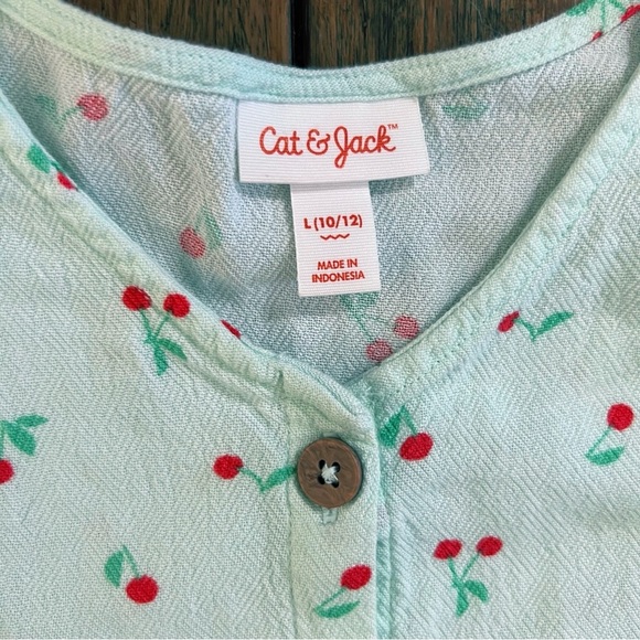 Bundle (3) Youth Girls 10 12 Floral Tops Tiered Girlie Hearts Cat Jack Cherries - Picture 8 of 13